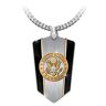 The Bradford Exchange U.S. Army Shield Pendant Stainless 24K Gold-Plated Necklace