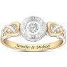 The Bradford Exchange Let Your Heart Dance Personalized Women's Diamond Ring - Personalized Jewelry