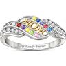 The Bradford Exchange Mom's Blessings Personalized Birthstone Ring - Personalized Jewelry