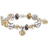 The Bradford Exchange Pittsburgh Penguins #1 Fan Charm Sterling Silver-Plated Bracelet