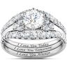 The Bradford Exchange Alfred Durante I Love You Always Women's Topaz Stacking Ring