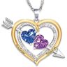 The Bradford Exchange Love Struck Women's Personalized Crystal Birthstone Pendant Necklace - Personalized Jewelry