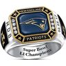 The Bradford Exchange New England Patriots Pride Officially Licensed NFL Personalized Commemorative Ring - Personalized Jewelry