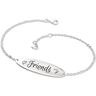 The Bradford Exchange Forever Friends Diamond Sterling Silver-Plated Bracelet