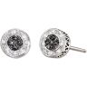 The Bradford Exchange All That Glamour Sterling Silver Women's Fashion Diamond Earrings