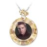 The Bradford Exchange Elvis Presley Women's Gold Record Pendant Necklace