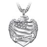 The Bradford Exchange Proud Veteran Men's Stainless Steel Pendant Necklace