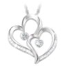 The Bradford Exchange Forever Loved Daughter Heart-Shaped Diamond Pendant Necklace