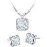 The Bradford Exchange Hollywood Royalty Diamonesk Pendant Necklace And Earrings Set