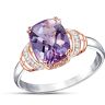 The Bradford Exchange Lavender Radiance Women's Rose De France Amethyst Ring