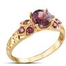 The Bradford Exchange Rare Vintage Women's Grape Topaz Ring With Vine-Inspired Filigree