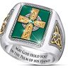 The Bradford Exchange Celtic Blessings Men's Emerald Ring