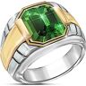 The Bradford Exchange Force Of Nature Men's Sterling Silver Helenite Ring