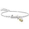 The Bradford Exchange Always Bee Yourself Sterling Silver-Plated Bolo Bracelet Personalized With Your Granddaughter's Sculpted Name Featuring A Bee Ch