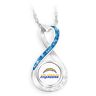 The Bradford Exchange Los Angeles Chargers Forever Infinity Pendant Necklace