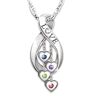 The Bradford Exchange Infinite Love Women's Personalized Family Birthstone & Diamond Pendant Necklace - Personalized Jewelry