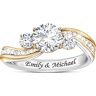 The Bradford Exchange The Story Of Us Womens Personalized Diamonesk Ring - Personalized Jewelry