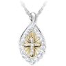 The Bradford Exchange Light Of Faith Genuine Topaz Pendant Necklace