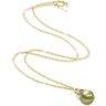 The Bradford Exchange Green Mother Of Pearl Pendant Necklace With Celtic Knot