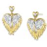 The Bradford Exchange Guardian Angel Wing Earrings With Crystals And Diamonds