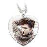 The Bradford Exchange Elvis Love Me Tender Sterling Silver Pendant Necklace