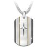 The Bradford Exchange God Is Near White Sapphire Dog Tag Necklace For Son