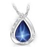 The Bradford Exchange Heavenly Light Created Star Sapphire Pendant Necklace