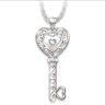 The Bradford Exchange My Daughter, Believe In Yourself Personalized Key-Shaped Diamond Pendant Necklace - Personalized Jewelry