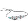 The Bradford Exchange Sedona Canyon Women's Marquise-Cut Turquoise Bolo Bracelet