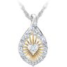 The Bradford Exchange Personalized Daughter Pendant With A Heart-Shaped Topaz Center Stone And 18K Gold-Plated Accents - Personalized Jewelry