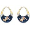 The Bradford Exchange Jrgen Scholz Kitty-Kat Cute Hoop Earrings