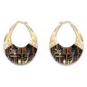 The Bradford Exchange Charles Wysocki Cat Nap Hoop Earrings With 12 Crystals