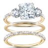 The Bradford Exchange Royal Inspired 18K Gold-Plated Simulated Diamond Ring Set