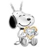 The Bradford Exchange Platinum-Plated Snoopy Forever Pendant Necklace