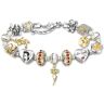 The Bradford Exchange Legend Of Elvis Charm Bracelet With Crystals