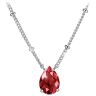 The Bradford Exchange Solid Sterling Silver Simulated Diamond Pendant Necklace