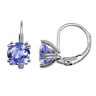 The Bradford Exchange Solid Sterling Silver Simulated Tanzanite Earrings