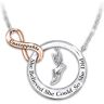 The Bradford Exchange Sole Of A Runner Pendant Necklace Featuring A Personalized Copper Infinity Symbol Attached To A Circle Charm With A Sculpted Win