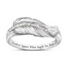The Bradford Exchange Angel Feather Diamond Remembrance Ring With Poem Card