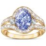 The Bradford Exchange Safari Sky Genuine Tanzanite And Topaz Ring