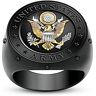 The Bradford Exchange U.S. Army Black Sapphire Men's Ring