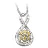 The Bradford Exchange I Love My Police Officer Crystal Infinity Pendant Necklace