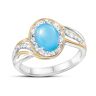 The Bradford Exchange Mountain Treasure Sleeping Beauty Turquoise & Topaz Ring