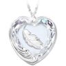 The Bradford Exchange Touch Of An Angel Remembrance Crystal Pendant Necklace