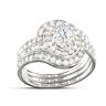 The Bradford Exchange Alfred Durante Genuine White Topaz Romantic Stacking Ring