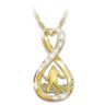 The Bradford Exchange Elvis Forever 18K Gold-Plated Infinity Pendant Necklace