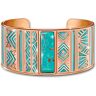 The Bradford Exchange Nature's Healing Embrace Copper Cuff Bracelet With Turquoise