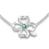 The Bradford Exchange Blessings Of Friendship Infinity Clover Emerald Necklace