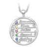 The Bradford Exchange Family Tree Design With Sculpted Names & Crystal Birthstones