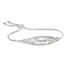 The Bradford Exchange Personalized bolo bracelet featuring a diamond and crystals. Personalized jewelry with a cross is a gift for granddaughters! - P
